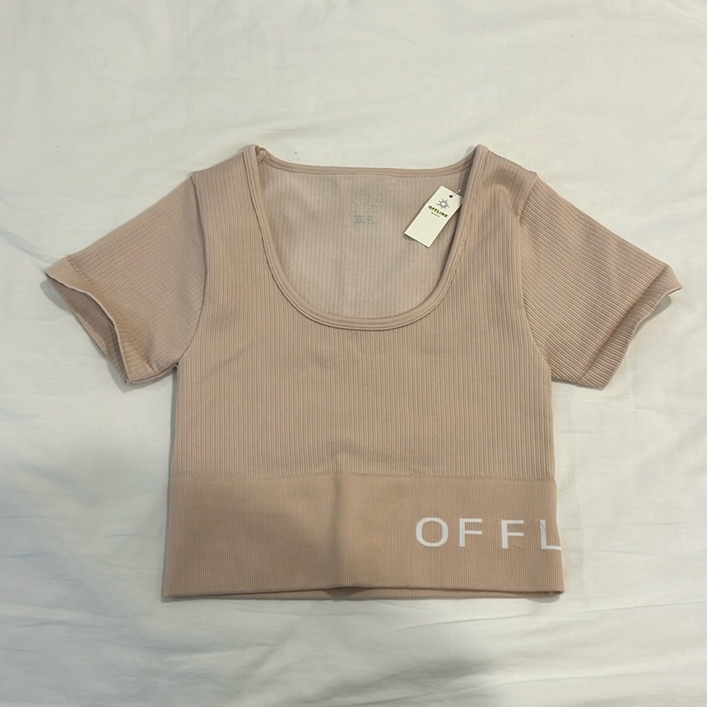 Offline by Aerie seamless rib scoop top